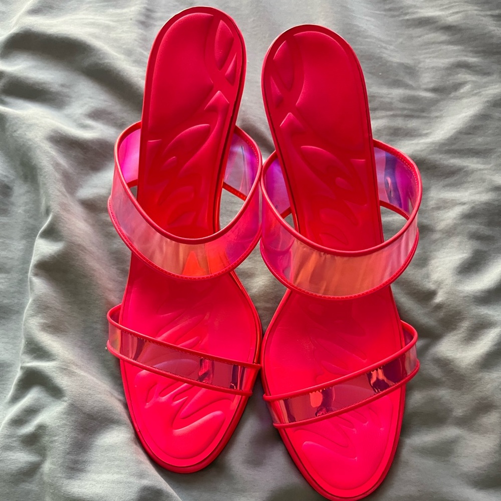 Christian Louboutin Just Loubi Pink Sandals Size 42